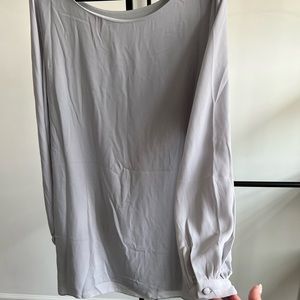 New never worn gray mini dress Lulus